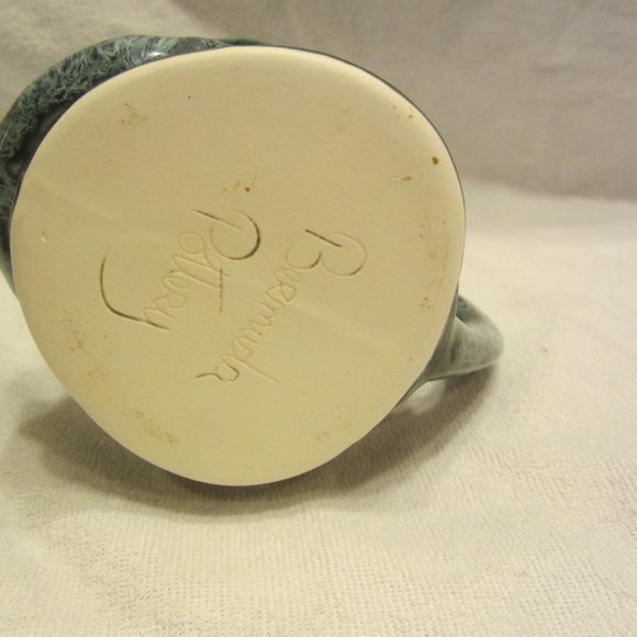 UNIQUE BERMUDA POTTERY VTG 70'S DRIP GLAZE MUG OF FISHERMAN HEAD - Picture 7 of 7